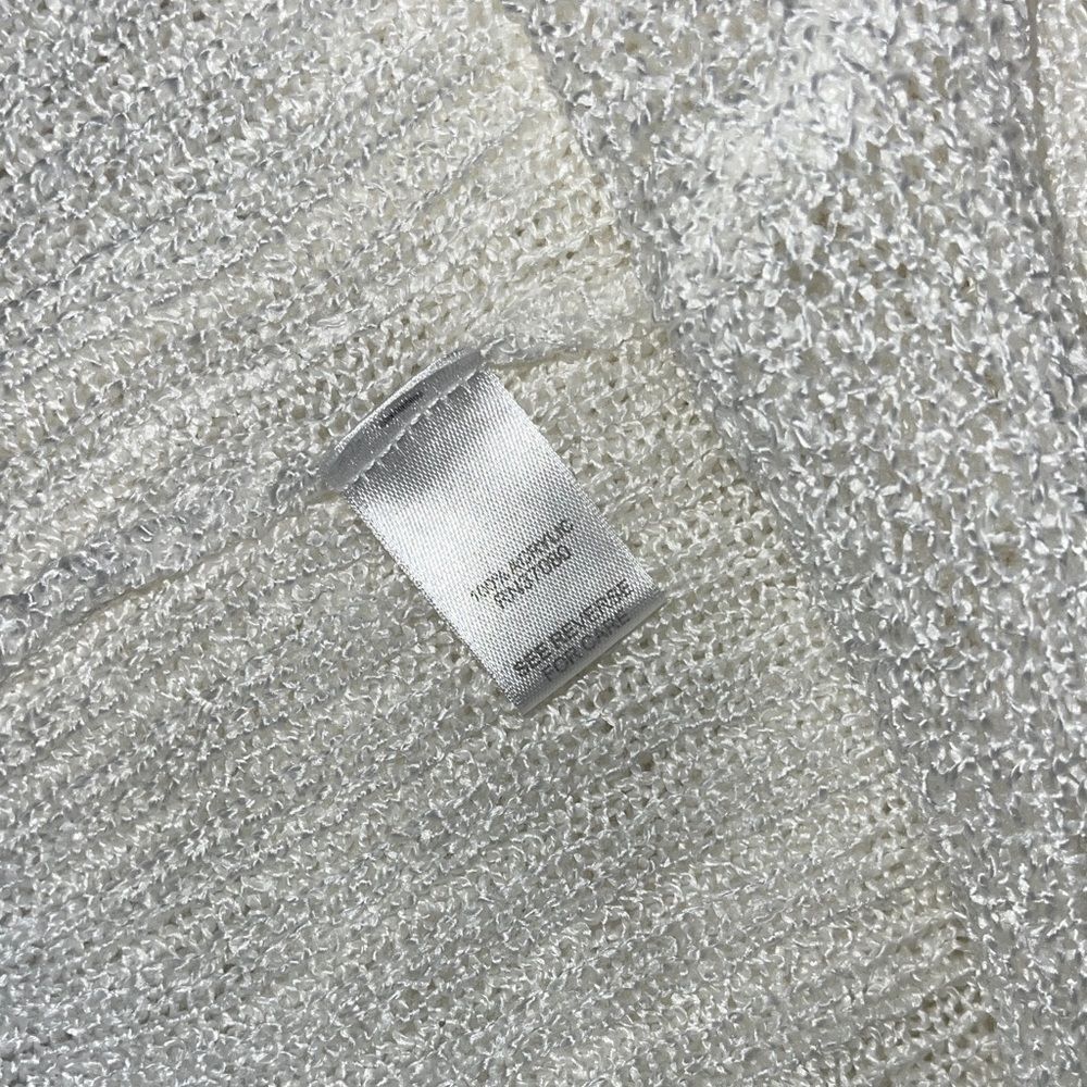EST. 1946 Elegant White Knit Oversized Ties Back Bat Sleeves Poncho Top 26/28W - Picture 8 of 8